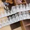 Blanco Encaje Adorno Ropa Accesorios Cinta Decorativa Cinta de Seda Tela para Dobladillo Materiales de Bricolaje
