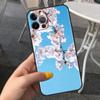 Adecuado para Funda de Teléfono iPhone 17, Funda de Teléfono Flor de Cerezo, Hermosa y Femenina, Funda de Teléfono Estilo Japonés Fresca y Sencilla