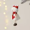 Muñeca de Niña Angelito Nueva Transfronteriza Colgante Decorativo de Papá Noel Ciervo Tela Felpa Colgante para Árbol de Navidad