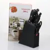 Conjunto de Facas Good Person Black Seat com Oito Peças em Aço Inoxidável para Cozinha, Ideal para Presentear ou Oferecer em Barracas de Rua
