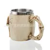 Fornecimento Direto da Fábrica Caneca Criativa de Resina e Aço Inoxidável Caveira Estéreo 3D Criativa Xícara de Café Exportação