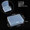 Caja vacía transparente rectangular PP almacenamiento piezas de plástico componentes de plástico papelería accesorios caja caja de almacenamiento de equipo de pesca fabricante