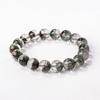 Pulsera de cuentas de círculo único de cristal natural super siete, pulsera de energía de cristal de cabello púrpura de la suerte, columna vertebral de tres ruedas, una cosa una imagen