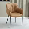 Silla de Comedor Nórdica Fábrica Venta al por Mayor Silla de Comedor de Alta Calidad Hogar Restaurante Silla de Comedor Casual Respaldo Alto Suave Lujo Sillón