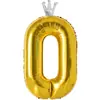 Globos de Corona de Número Grandes de 40 pulgadas 0-9 Papel de Aluminio Decoración para Fiesta de Cumpleaños Boda Suministros Globos Que Pueden Flotar