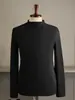Fábrica de Origen Otoño e Invierno Nuevo Manga Corta Cuello Medio Capa Base Terciopelo Alemán Manga Larga Cuello Medio Color Sólido Simple Moda de Gama Alta