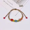 Pulsera de Cerámica Jingdezhen Nueva Pulsera de Cerámica China Joyería Estudiante Estilo Tíbet Cuerda Trenzada a Mano Puesto Regalo para Estudiante