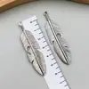 Acessórios para Joias DIY Pingente de Pena Folha Liga de Zinco Retrô Colar Brincos Pingente de Chaveiro Fabricante Atacado