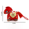 2026 Ano do Cavalo Sachê Perfumado Pingente Coleção Flor de Ano Novo Balde da Fortuna Decoração DIY Pingente Pendurado com Borla Materiais Atacado