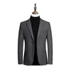 Terno pequeno de lã masculino, jaqueta de lã casual, terno de lã para negócios, outono e inverno, terno pequeno masculino