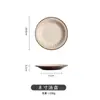Procesamiento Personalizado Jingdezhen Color Bajo Esmalte Alta Temperatura 2026 Nuevo Vajilla Retro Francesa Cerámica Juego de Cuencos y Platos para Uso Doméstico