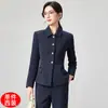 Conjunto de Blazer e Calça Preto Profissional Feminino Outono 2026 para Estudantes Universitárias Baixinhas, Adequado para Estágio e Trabalho, com um Toque de Luxo