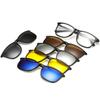 Nuevo juego de cinco clips espejo seis en uno espejo para niños gafas de sol polarizadas distribución al por mayor gafas bolsa para gafas