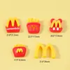 Juguete de Comida Simulada Papas Fritas Accesorios de Resina Forma de M Marca DIY Pegamento de Crema Funda para Teléfono Móvil Tocado Pasador Calcomanía para Vaso de Agua Calcomanía para Refrigerador