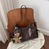 Bolso de Axila de Diseño Nicho Chic Estilo Coreano para Mujer Nuevo Nuevo Retro Versátil Simple para Viajar Bolso de Hombro Único Cruzado
