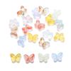 Mariposa Gordita Esmaltada Agujero Mediano 10*15 Cuentas Sueltas Material para Tocados Dinastía Han Accesorios para Pasadores DIY Piezas de Joyería Esmaltada Checa