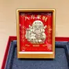 Marco de Fotos de Oro Puro 999 de la Fortuna Apertura Regalo de Inauguración de Casa Mudanza Fortuna Decoración de Entrada Adornos
