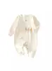 Enterizo de Bebé para Primavera y Otoño Recién Nacido Manga Larga Terciopelo Suave Ropa de Mariposa Pijamas Mono sin Costuras para Bebé Ropa para Gatear