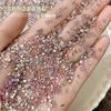 50 minijoyas de circón puntiagudas ultra brillantes para decoración de uñas, taladros pequeños, accesorios de circón mixtos, venta al por mayor
