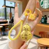 Novo Estilo Cordão de Celular em Forma de Cabaça com Folha de Ouro 999, Bênção do Oficial Celestial, Pingente Chaveiro Atrai Riqueza e Traz Sorte, Pequeno Presente