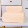 Toalha de Banho Veludo Coral 70*140 Grande Absorvente Secagem Rápida Toalha de Praia Presente Atacado Veludo Coral Espessada
