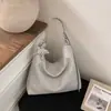 Bolso casual nuevo de gran capacidad estilo coreano para mujer, bolso de hombro casual versátil, bolsa de mano tejida vintage para el día a día