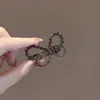 Diseño de Influencer Coreano y Japonés Pinza para el Cabello de Mariposa con Pedrería Pinza Hueca de Gama Alta Pinza para el Flequillo Pinza de Pato