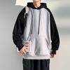 Sudadera con capucha de marca de moda para hombre, primavera y otoño, prenda interior para estudiante, estilo Hong Kong, holgada, casual, color liso, sudadera para hombre, estilo de hombre
