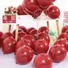 Globo rojo granada al por mayor suministros de decoración para bodas fiestas de cumpleaños Globo Rojo de una sola capa mate 2.2g 10 pulgadas