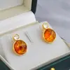 Novos Brincos Femininos Elegantes Versáteis de Design de Personalidade da Moda de Luxo Retro de Ponta de Nicho para Mulheres
