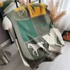 Novo cachecol de caxemira feminino de alta qualidade, quente e espesso, com ar condicionado, xale longo de lã para transporte