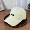 Gorra de Béisbol de Algodón Lavado con Bordado de Letras de Primavera para Mujer, Estilo Coreano, Adelgazante, Gorra Casual Versátil para Hombre, de Moda