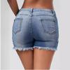 Shorts Jeans Rasgados com Franjas Populares Europeus e Americanos para Mulheres - Comércio Exterior Transfronteiriço