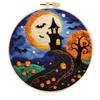 Ins Venta Caliente Halloween Fantasma Calabaza Decoración de Fieltro Colgante para Niños Dibujos Animados Poke Fieltro de Lana Agujado Bordado a Mano Poke