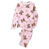 Europa Transfronteiriça temu Comércio Exterior 2026 Primavera e Outono Pijama de Seda Leite para Mulheres Manga Longa Roupa de Casa Venda Direta da Fábrica Atacado