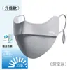 Máscara de Protección Solar Ruiya de Hilo de Nylon Original Mejorado, Nueva Moda Transpirable de Seda de Hielo para Protección Ocular Facial de Mujer, Tridimensional de Alto Valor Estético