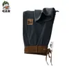 Nova Coleção de Outono Masculina Destaque Calças Casuais Estilo Chinês Calças de Veludo para Jovens Calças Largas com Cadarço na Cintura