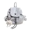 Mochila Nueva Estilo Coreano para Niñas 2026, Mochila Creativa de Cuadros de Alto Valor, Bolso de Hombro Versátil para Viajar al Trabajo y la Escuela
