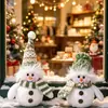 Novo Chapéu de Tricô Verde de Natal com Luzes, Decoração de Atmosfera para Bonecas, Enfeite de Boneco de Neve, Boneca de Natal com Luzes
