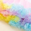 Venta al por mayor transfronteriza traje de cuatro piezas para niña bebé de Pascua: suéter de malla de manga corta, falda, diadema, calcetines, directo de fábrica
