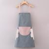 Delantal Impermeable Catiónico con Impresión de Logo Personalizado, Publicitario, Moda Estilo Coreano para Mujeres, Ropa de Trabajo Promocional de Cocina para Hombres, Sin Mangas