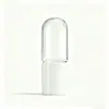 Frasco de vidro redondo de 3ml, frasco de vidro de uso único para sérum de pequena capacidade de 5ml, frasco transparente para óleo removedor de maquiagem e óleos essenciais