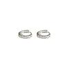 Anillo de oreja con forma de círculo hueco, elegante y sencillo, para mujer, moderno, estilo frío, combinable con todo, para hombre.