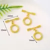 Cierre de pinza OT bañado en oro de 18 quilates sobre cobre con alta retención de color, cierre para joyería, cadena de extremo para accesorios, cierre de conexión DIY para collares y pulseras