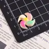 Molino de Viento de Flores Coloridas Lindo Pegamento de Crema Accesorios de Resina Material para Funda de Teléfono Móvil DIY Interior de Coche Pasador de Pelo