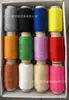 Hilo de Coser de Colores 302 Set de Costura Hilo para Reparación Hecho a Mano Hilo de Coser de Poliéster Negro y Blanco