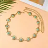 Cadena de Cintura Espiral de Metal Casual Elegante Transfronteriza Accesorios de Ropa para Mujer Cadena de Cintura