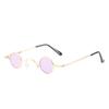Gafas de Sol Redondas de Marco Pequeño Estilo Nuevo, Moda Retro Estilo Europeo y Americano, Gafas Quirky Mini Hip-Hop Prince, Gafas de Sol Anti-UV