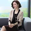 Cardigan de Tricô Moderno ZLS Primavera/Outono, Suéter Feminino Estilo Curto, Coleção 2025, Peça de Roupa Externa Chique