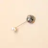 Broche de Cristal, Piedras de Zirconia Coloridas, Varias Formas, Pines Largos, Saco de Traje, Pines para Cuello de Ropa, Pines de Una Palabra